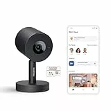 Netatmo Smarte Innenkamera Advance, KI-Optimierte Gesichtserkennung, 2-Wege-Audio, 130° Weitwinkelansicht, 2K HDR, 30 fps, Zoom X16, 2X SD-Karten - Schwarz