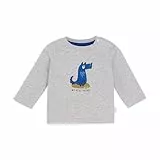 Noppies Baby - Jungen Boys Tee Shafer Long Sleeve T-Shirt, Grau Melange – P287, 80 EU