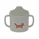 LÄSSIG Kinder Trinklernbecher mit Henkel und abnehmbarem Deckel 150 ml/Sippy Cup Little Forest Fox