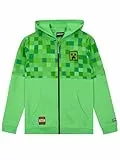 Minecraft Hoodie | Creeper Hoodie Jungen | Kapuzenpullover Jungen | Hoodies Für Jungs | Grün 152
