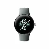 Google Pixel Watch 2 - das Beste von Google und Fitbit – Herzfrequenzmessung, Stressmanagement, Sicherheitsfunktionen – Android – Aluminiumgehäuse in Champagne Gold – Sportarmband in Hazel – WLAN