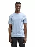 TOM TAILOR Denim Herren 1037655 Basic T-Shirt Aus Baumwolle, 11486 - Brunnera Blue, M EU