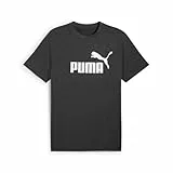PUMA Unisex ESS No. 1 Logo Heather Tee T-Shirts, Dark Gray Heather,