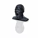 Oehlbach Scream Unlimited - Kopfhörerständer in Form des legendären Oehlbach-Kopfes - Optimale Aufbewahrung von größeren Over-/On-Ear Kopfhörer Handmade - schwarz