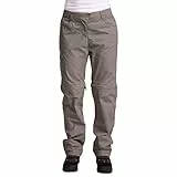 Trespass Rambler Convertible, Storm Grey, M, Wasserdichte Hose mit UV-Schutz & abnehmbaren Hosenbeinen für Damen, Medium, Grau