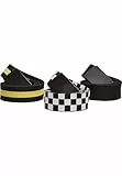 Urban Classics Herren Belts Trio Gürtel, black/white/yellow, S/M,Unisex Belts Trio
