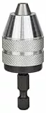 Bosch Professional Schnellspannbohrfutter (1 Hülse, Spannbereich 1-6 mm, Aufnahme 1/2' - Außensechskantschaft, Zubehör Akku Bohrmaschine)