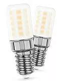 AGOTD Kühlschranklampe E14 LED Lampe 3W, 405LM Warmweiß 2700K, ersetzt 30W-50W Halogenbirne, 360° Abstrahlwinkel, 80Ra, Glühbirne für Kühlschrank, Nähmaschine, 230V AC, 2er Set