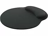 Speedlink VELLU Memory Foam Mousepad - ergonomisches Mauspad mit Handauflage aus Memoryfoam, Handgelenkauflage, Handgelenkpolster für Computer, PC, Notebook, Laptop, rutschfest, schwarz