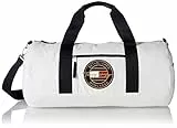 Tommy Hilfiger Herren Signature Crest Duffle Bag, Helles Weiß, Einheitsgröße