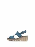 Fly London Damen BAIF585FLY Sandal, Blue, 39 EU