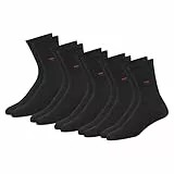 NAVYSPORT 5 Paar Herrern Socken Damen Sportsocken Tennissocken Baumwollsocken (Schwarz, 5 Paar, EU 43-46)