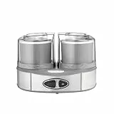 Cuisinart Duo Eiscreme-Maschine | 2 Geschmacksrichtungen auf einmal zubereiten |2 x 1L Hausgemachtes Gelato & Eiscreme-Maschine | Sorbet-Maschine | Frozen Yogurt-Maschine |