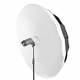 Walimex pro Reflexschirm Set Ø180cm - 2-in-1-Design für professionelle Ergebnisse: Reflexschirm und Schirmsoftbox in einem, kompakt und vielseitig für unterwegs