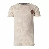 Kokooko Jungen T-Shirt Beige Palmenblatt