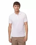 DANISH ENDURANCE Premium Poloshirt Herren Kurzarm (1er | 2er Pack), Piqué Qualität aus Bio-Baumwolle, Weiß, M