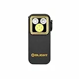OLIGHT Oclip Pro S 5-in-1 LED Taschenlampe mit Weißlicht, UV 365nm und RGB, 600 Lumen USB-C wiederaufladbare Flashlight, IPX6 Clip Lampe mit vielseitigen Modi für EDC, Camping und Notfälle(Schwaz)