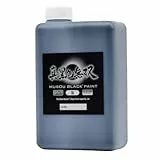Musou Black Acrylfarbe (1L), das schwärzeste Schwarz der Welt, enthält 1 Liter, Lichtabsorption von 99,4% (sehr hohe Deckkraft), vielfältige Verwendung