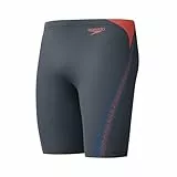 Speedo Herren Hyperboom Splice Schwimmhose | Schnell trocknend | Training | Fitness | Chlorbeständig Schwimmbekleidung, Schwarz/Neon Coral, 32