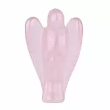 Morella Edelstein Rosenquarz Engel Glücksbringer Schutzengel zum Mitnehmen 3,5 cm in Samtbeutel