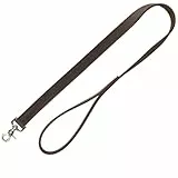 TRIXIE Hundeleine aus Leder Rustic Leine Leder M–L, 1,00 m 20 mm in dunkelbraun - Fettlederleine für Hunde im klassischen Design - für mittelgroße bis große Hunde - 19000