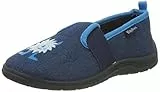 Playshoes Monster, Unisex-Kinder Niedrige Hausschuhe, Blau (jeansblau 3), 26/27 EU (9 Child UK)
