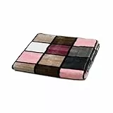 Gözze - Weiche Kuscheldecke, Cashmere Feeling, Hohes Stoffgewicht 500 g/m², Antigua, 150 x 200 cm - Altrosa/Taupe/Beere