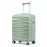 Sea choice Handgepäck Koffer Kabinenkoffer Hartschalen YKK Trolley Rollkoffer 36L Mittelgroß ABS Reisekoffer mit TSA-Schloss und 4 Rollen, 55cm