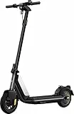 Niu KQi1 Pro E-Scooter mit Deutscher Straßenzulassung (max. 20km/h, bis zu 25km Reichweite, bis zu 14% Steigung, 9' Luftreifen, max. 100kg Belastung, Display & App, klappbar) Weiß