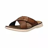 bugatti man Herren Slipper, Männer Mules, Wechselfußbett,schluepfschuhe,Loafer,Freizeit,Slip-ons,freitzeitschuhe,Men's,Cognac (6300),41 EU/EU UK