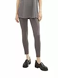 TOM TAILOR Damen 1038012 Leggings mit Ziernaht, 32251-dark Mineral Grey, 38/28