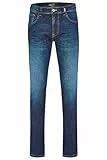 camel active Herren Relaxed Fit 5-Pocket Jeans aus Baumwolle Blau, menswear-32/34