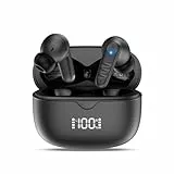 Bluetooth Kopfhörer, 2025 Neue In Ear Kopfhörer Kabellos Bluetooth 5.3 mit 4 Mikrofon, ENC Lärmreduzierung Kabellose Kopfhörer, IPX7 Wasserdicht, 40 std Spielzeit, HiFi Stereo, LED-Anzeige, USB-C