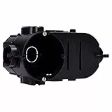 Voxura Unterputz-Elektronikdose Schalterdose Gerätedose Tunnel 149x67x60mm Einbauöffnung Ø 60mm Einbautiefe 67mm tief UP schwarz 1 Stück