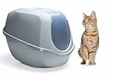Karlie 522868 XL GROSSE Katzentoilette Mega Smart Cat Eco, L: 66 x B 46 x H 49 cm grau