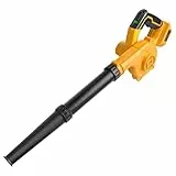 Powarobor Akku-Laubbläser für Dewalt 18V Akkus,Kompakter Elektrobläser,geeignet für Garten Rasenpflege,Hausstaubentfernung,Laub Schneeräumung auf Straßen,Terrassen und Garagenreinigung(ohne Akku