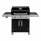 Char-Broil Gasgrill Performance 340 B - 3 Brenner, TRU-Infrared Technology, 2 Türen & 4 Lenkrollen - Ideal für draußen, Garten, Terrasse
