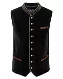 Stockerpoint Herren Trachtenweste Ricardo | Größen 44-64 | Traditionelle & hochwertige Weste mit verstellbarem Riegel I Perfekt für Trachten & Festlichkeiten
