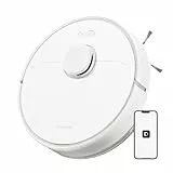 dreame D9 Max Gen2 Staubsaugerroboter, 6000Pa Saugroboter mit Wischfunktion, Bewegliche Bürste, Karten für mehrere Böden, Ideal für Teppiche, Hartböden und Tierhaare, Weiß