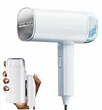 Steamer Dampfglätter Reise Mini, FMK Reisebügeleisen Dampf Mini & Dampfbürste, 2000W Dampf Steamer für Kleidung, Travel Steamer als Dampfbügler mit 2m Kabel Weiß