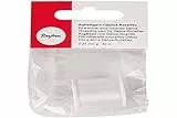 Rayher Hobby Rayher 89300100 Aufreihgarn für Rocailles, schneeweiss, Spule 50 m, Stärke 0,27 mm ø, ideal für Delica-Rocailles 1,6 mm, Perlenaufreihgarn 100 % Nylon, extrem dünn und reißfest