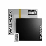 Wallhack SP-004A Glas Gaming Mauspad – 4. Gen mikrogeätzte Oberfläche, großes Mauspad für Esports, Ultra-Fast Glide mit Stopping Power, gehärtetes Glas, langlebig & tragbar, 390×450 mm | Schwarz