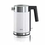 GRAEF. Wasserkocher WK401 Weiß mit 1 Liter Füllmenge, Edelstahl-Kunststoff-Gehäuse, 360° Zentralkontakt, automatische Abschaltung, abnehmbarer Kalkfilter