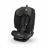 Maxi-Cosi Titan Plus i-Size, mitwachsender Kinderautositz, 15 Monat-12 Jahre (76-150 cm), G-CELL-Seitenaufprallschutz, 4 Liegepositionen, weiche Schaumstoffpolster in Kopfstütze, Authentic Black