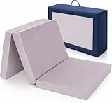 Alvi Reisebettmatratze Komfort 60x120 cm/Höhe 6 cm - Matratze für Baby Reisebett mit Baumwollbezug und Tasche, atmungsaktiv, waschbar, Oeko-TEX® Standard 100 schadstoffgeprüft