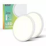 Aisutha LED Deckenleuchte, 24W 2800LM Deckenlampe LED Deckenleuchte Flach Dimmbar mit Fernbedienung, 3000K-6500K, IP54 Ultra Dünn Schlafzimmer Lampe für Wohnzimmer Kinderzimmer Küche Badezimmer