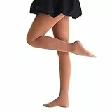 EVERSWE Microfaser 40 DEN Kinder Strumpfhose für Mädchen(8-10, Suntan)