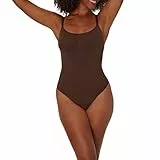 Maidenform Damen Seamless, Tummy, Firm Control Thong Body Shaper Shapewear Bodysuit, Just Brown, M