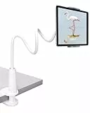 Zoeley Tablet Halter, Schwanenhals Tablet Halterung Verstellbarer Arm Flexibler Multi Angle Lazy Handyhalter (Weiß),4,4-10.6 Zoll Geräte
