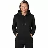 Light & Shade Damen Hoodie Fleece Pullover – Kapuzenpullover mit Tasche und Kordelzug, Sweatshirt Weich Warm für Fitness Gym Freizeit Loungewear (Schwarz, L)
